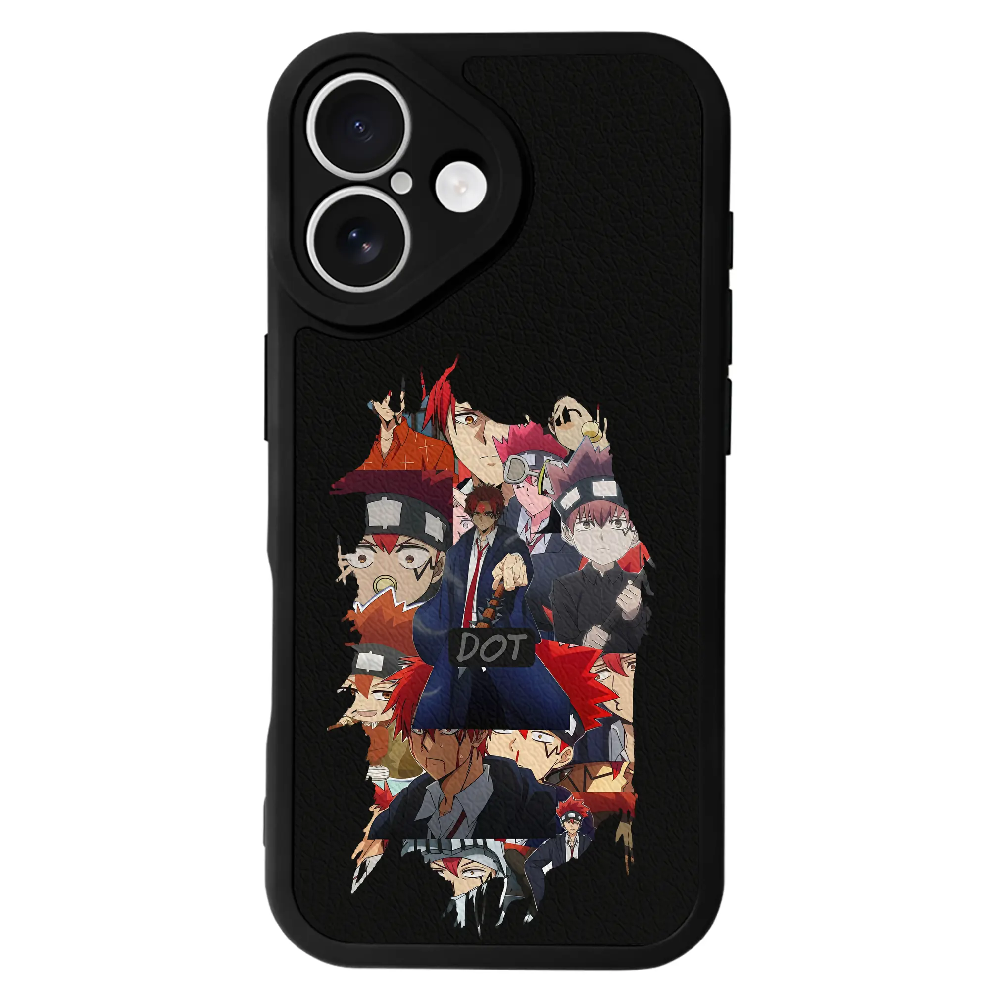 マッシュル グッズ,ドット・バレット - IPhone 16シリーズ対応 ・ シリコンスマホケース ・ レザー調 ・ 高精度フィット ・ 耐衝撃 ・ ワイヤレス充電対応 ・ 精密カット